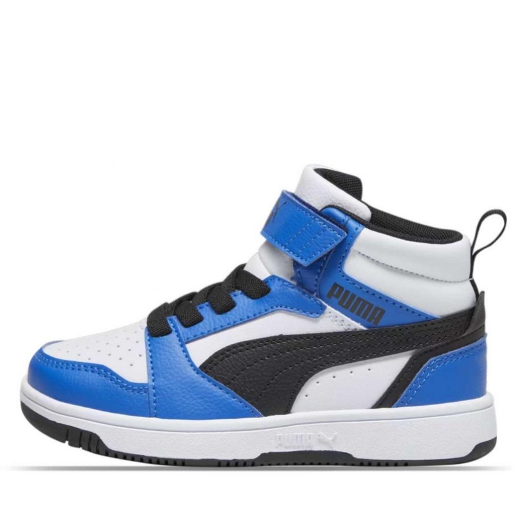 Tenis Puma Rebound V6 Mid Ps393832-a Azules para Niños