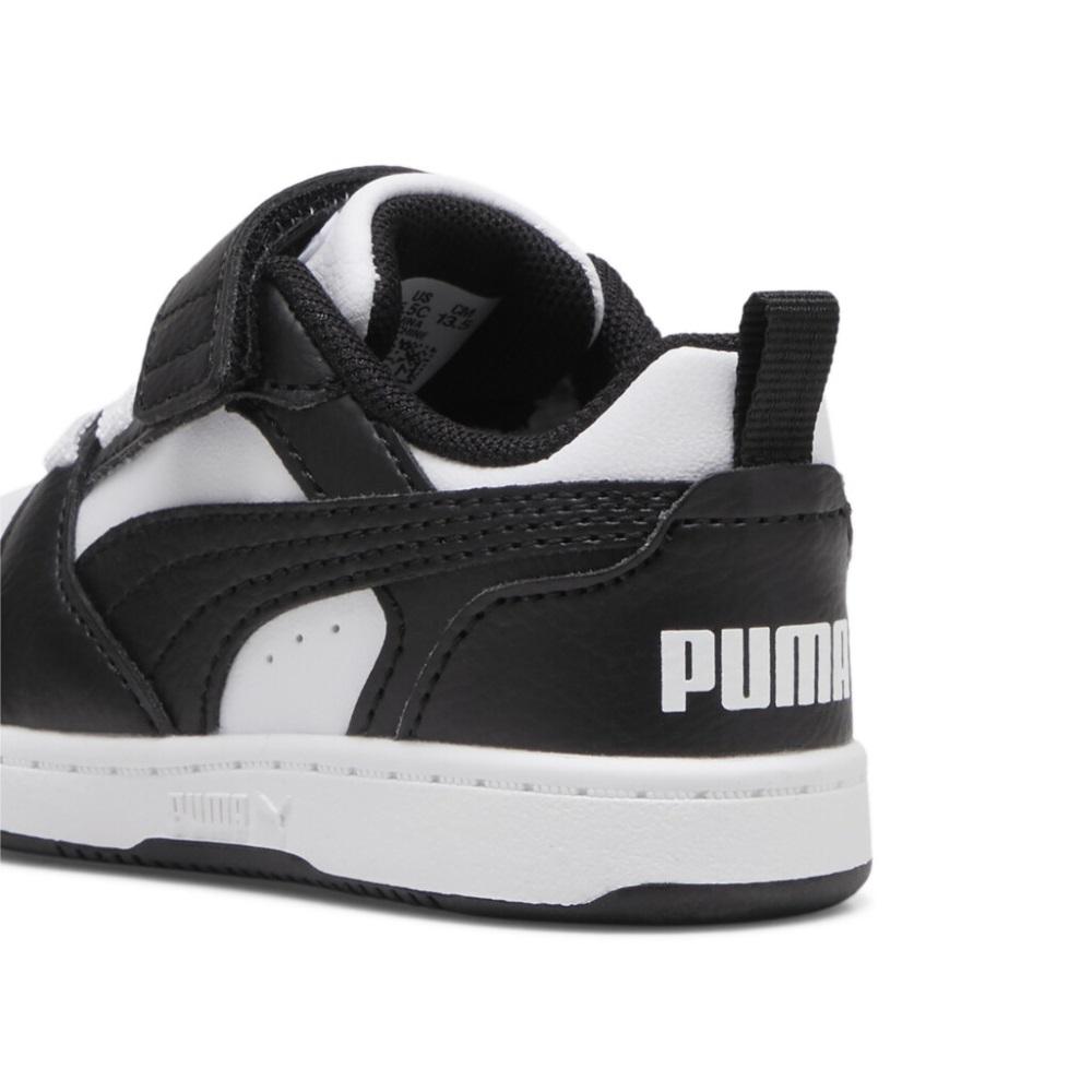 Foto 6 pulgar | Tenis Puma Rebound V6 Lo AC + PS Negros para Niños