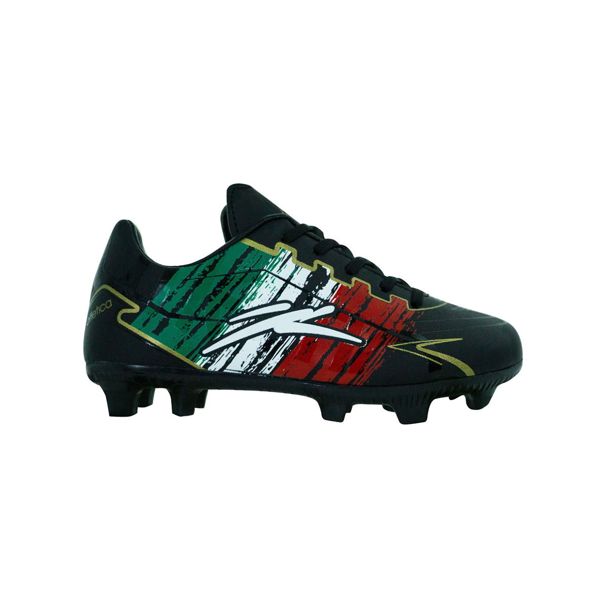 Tenis De Futbol Atletica 21220307 Tachos Niños Negro/bandera