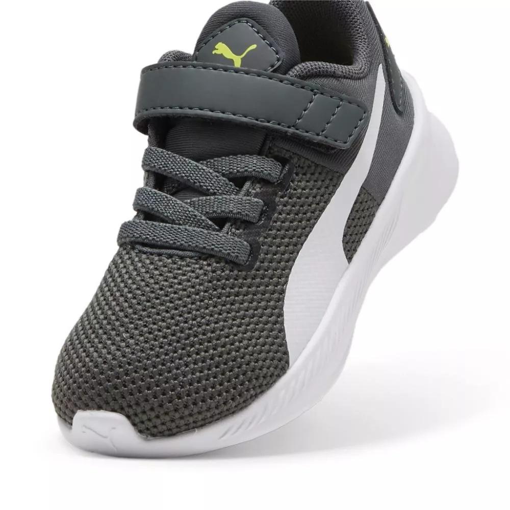 Foto 4 | Tenis Puma Flyer Runner V Inf Gris para Niños