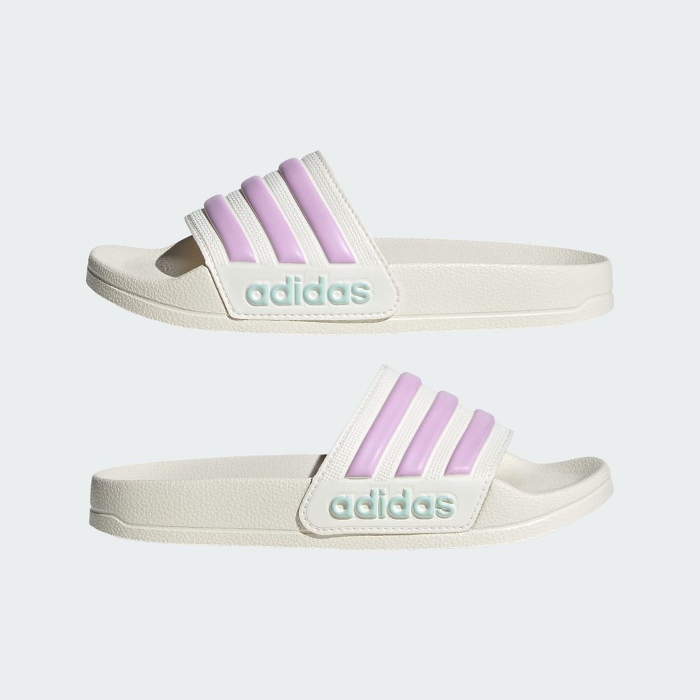 Foto 8 pulgar | Sandalias Adilette Shower Adidas Blanco Niños
