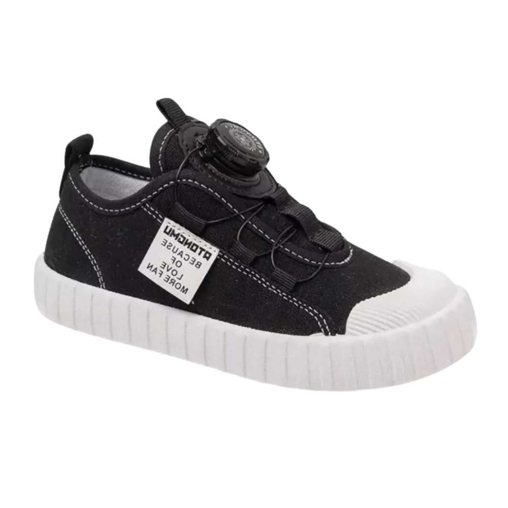 Tenis Infantil Denali Galaxy Negro Ajustables Con Perilla