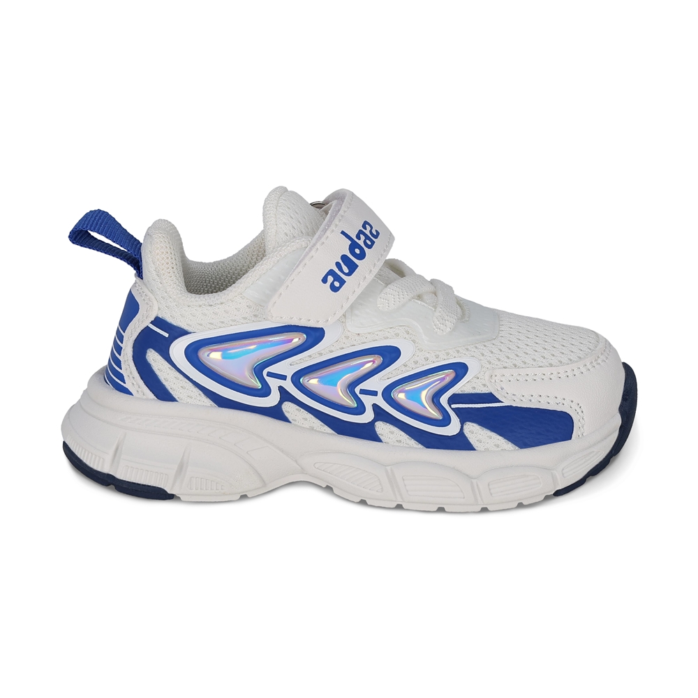 Foto 3 pulgar | Tenis Deportivos Para Niño Audaz Color Blanco Con Detalles 205200-b Con Ajuste Velcro Y Agujeta Elastica