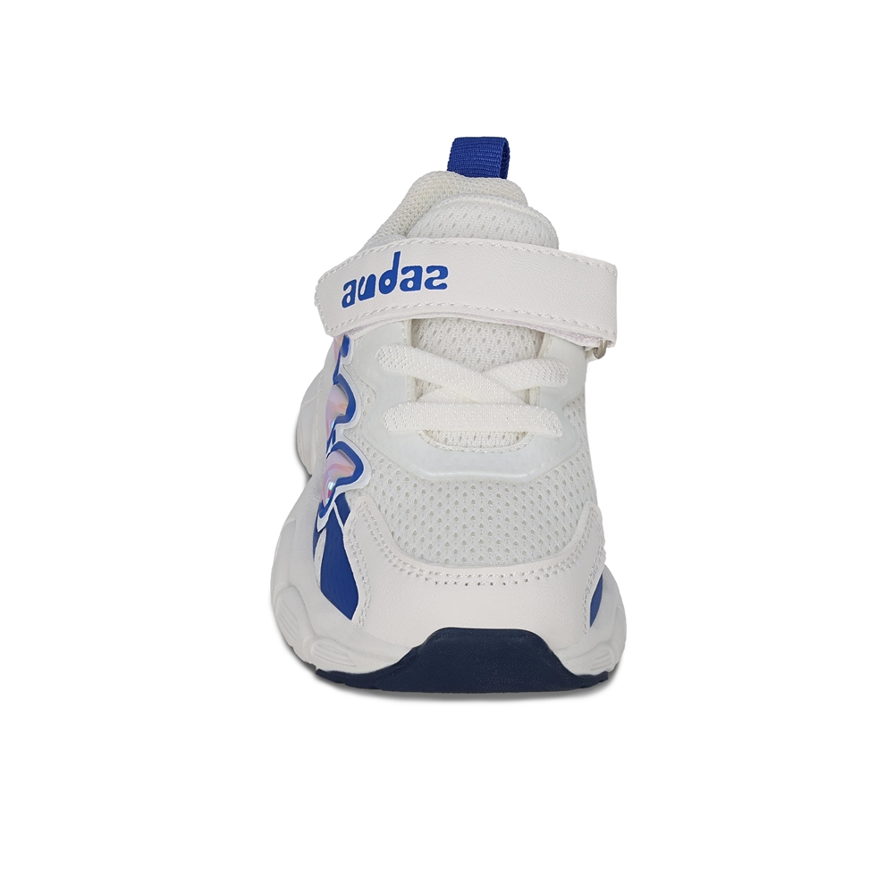 Foto 4 pulgar | Tenis Deportivos Para Niño Audaz Color Blanco Con Detalles 205200-b Con Ajuste Velcro Y Agujeta Elastica