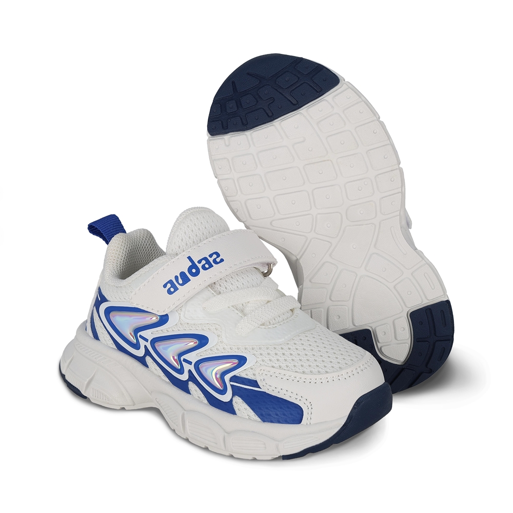 Foto 7 pulgar | Tenis Deportivos Para Niño Audaz Color Blanco Con Detalles 205200-b Con Ajuste Velcro Y Agujeta Elastica