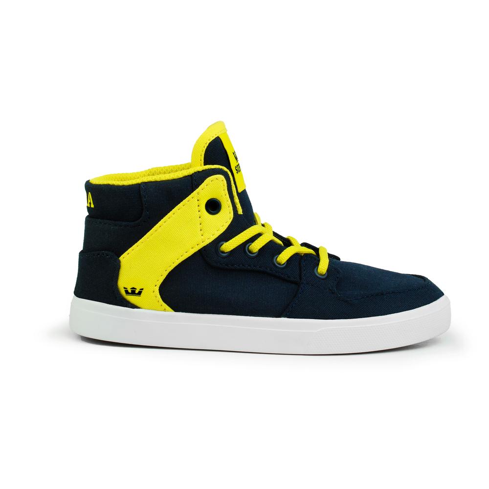 Foto 2 pulgar | Tenis Supra Toddler Vaider Niño Tela Azul