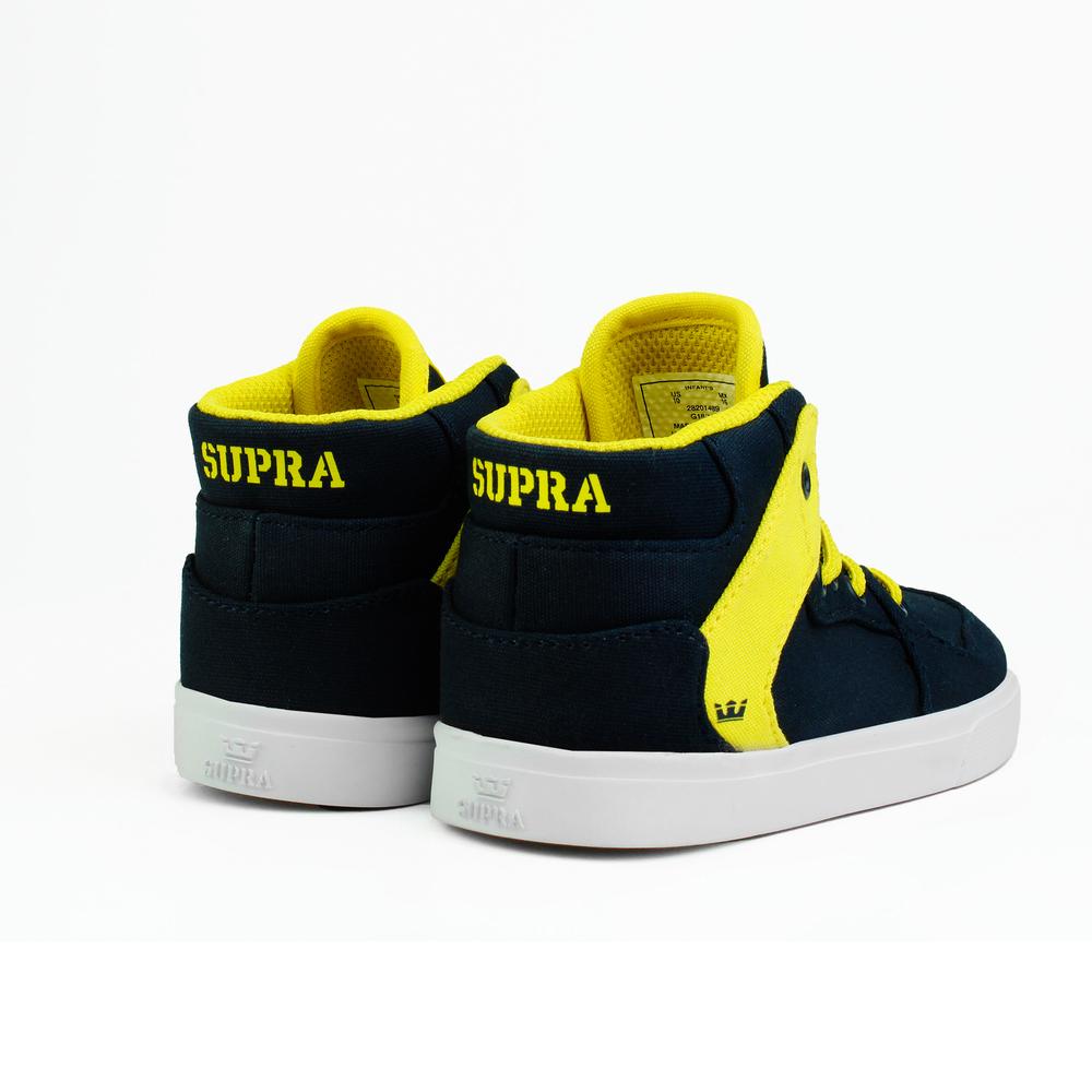 Foto 4 pulgar | Tenis Supra Toddler Vaider Niño Tela Azul
