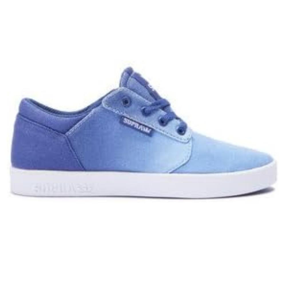 Tenis Supra Yorek Low Niño Vibrantes Azul