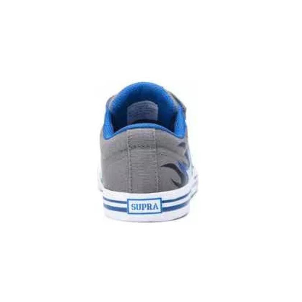 Foto 5 pulgar | Tenis Supra Kids Stacks Ii Vulc Vlc Niño Deportivo Gris