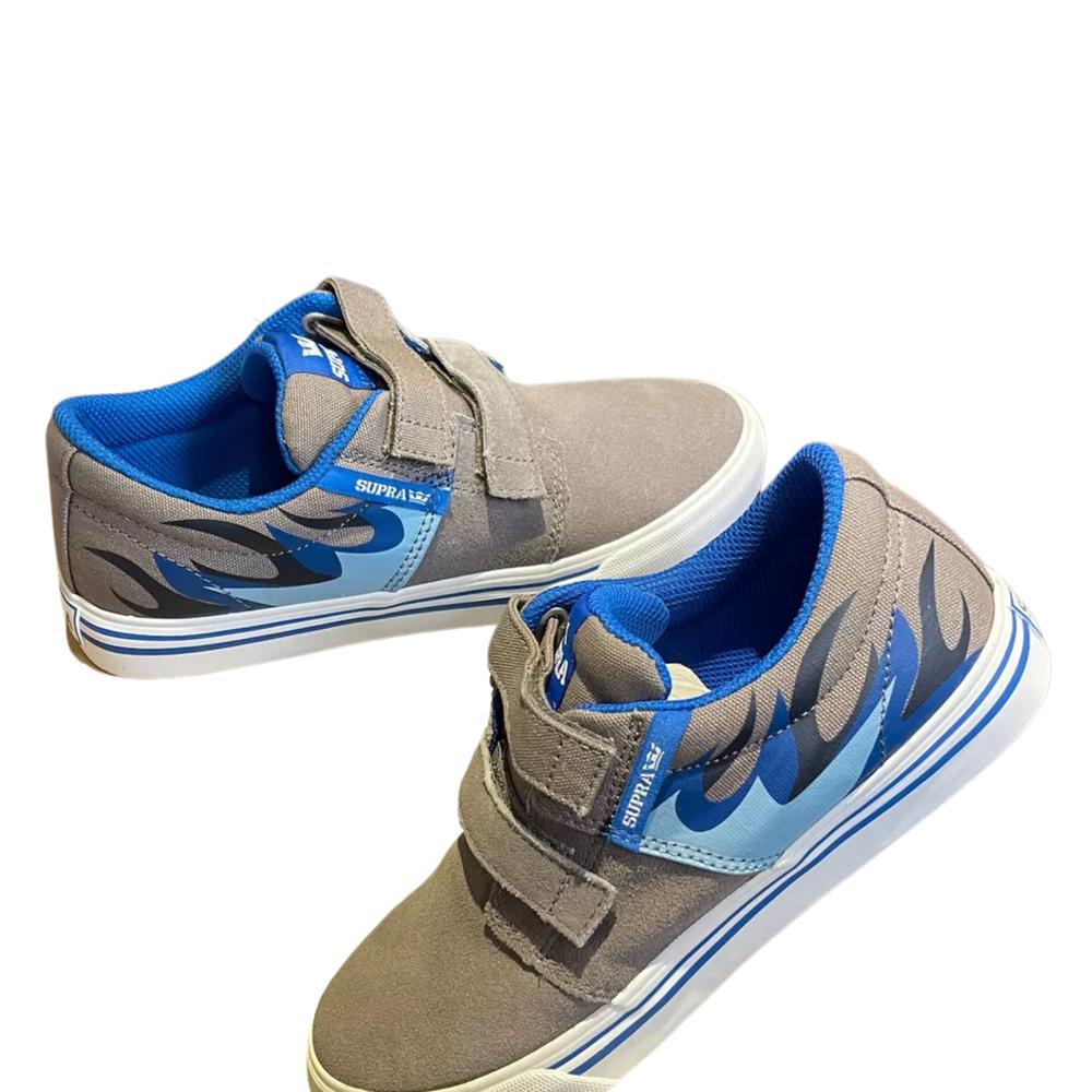 Foto 5 | Tenis Supra Kids Stacks Ii Vulc Vlc Niño Deportivo Gris
