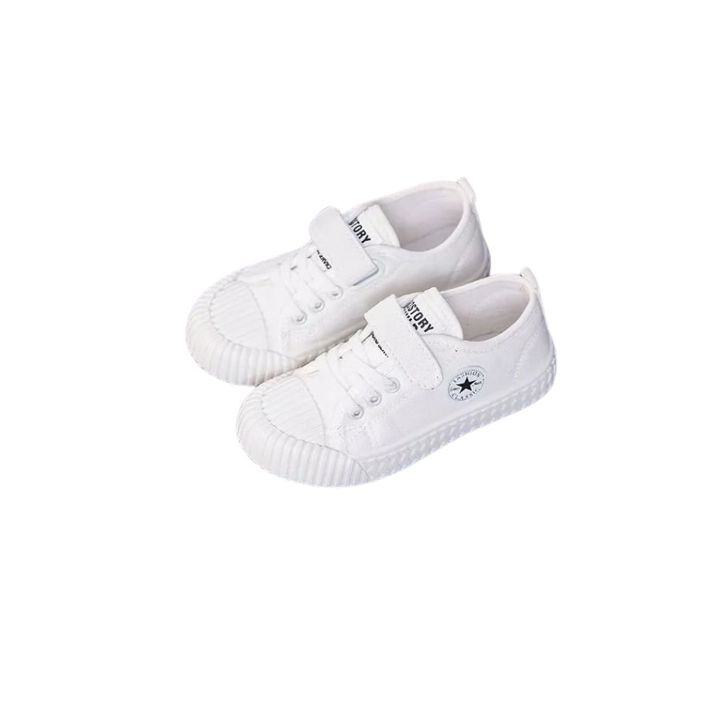 Foto 5 pulgar | Tenis Denali Shell Blanco Infantil Niño Niña Lona Casuales De Moda