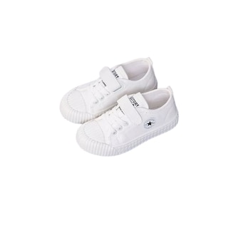 Foto 4 | Tenis Denali Shell Blanco Infantil Niño Niña Lona Casuales De Moda