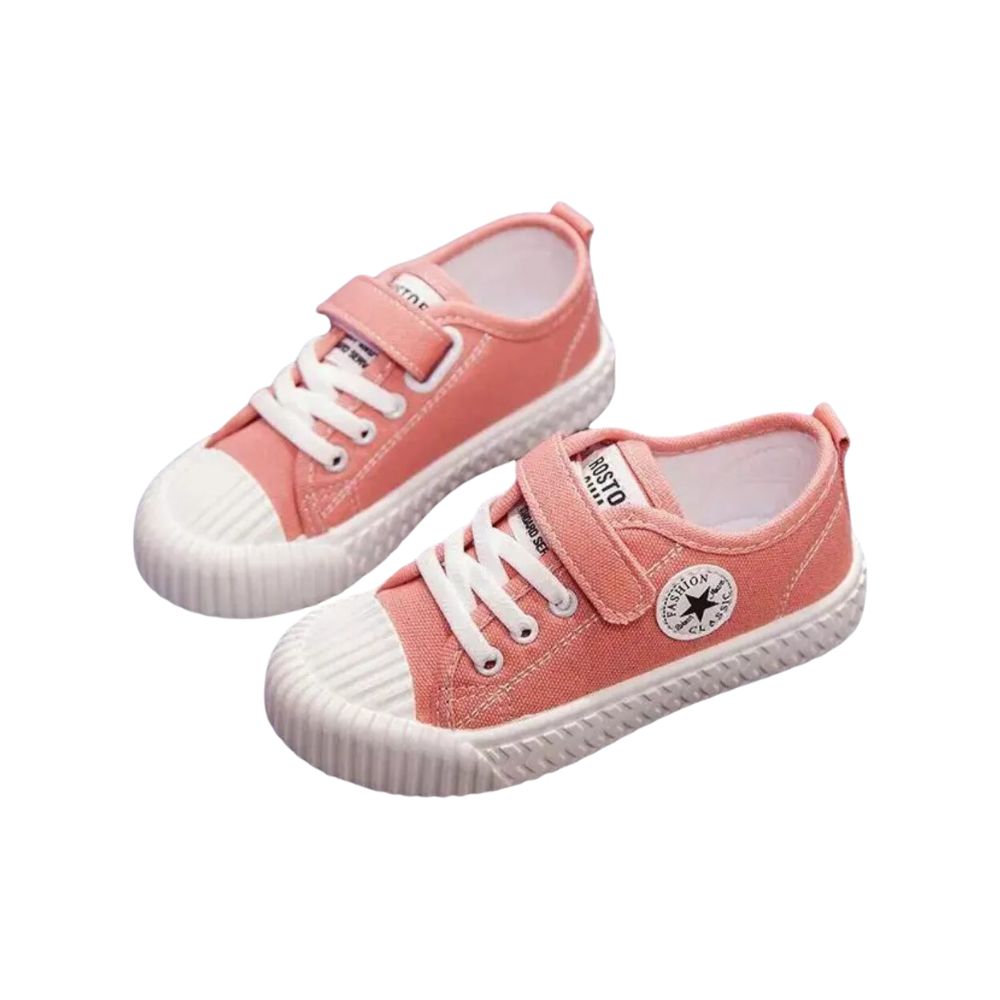 Foto 4 pulgar | Tenis Denali Shell Rosa Infantil Niño Niña Lona Casuales De Moda