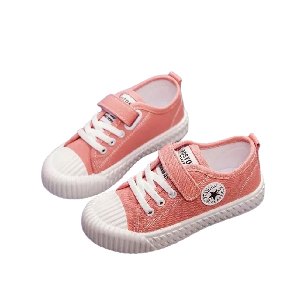 Foto 6 pulgar | Tenis Denali Shell Rosa Infantil Niño Niña Lona Casuales De Moda