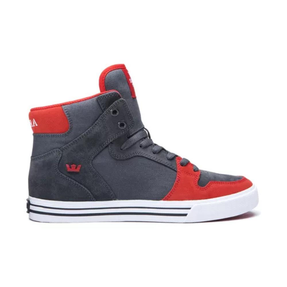 Tenis Supra Kids Vaider Niño Deportivo Gris