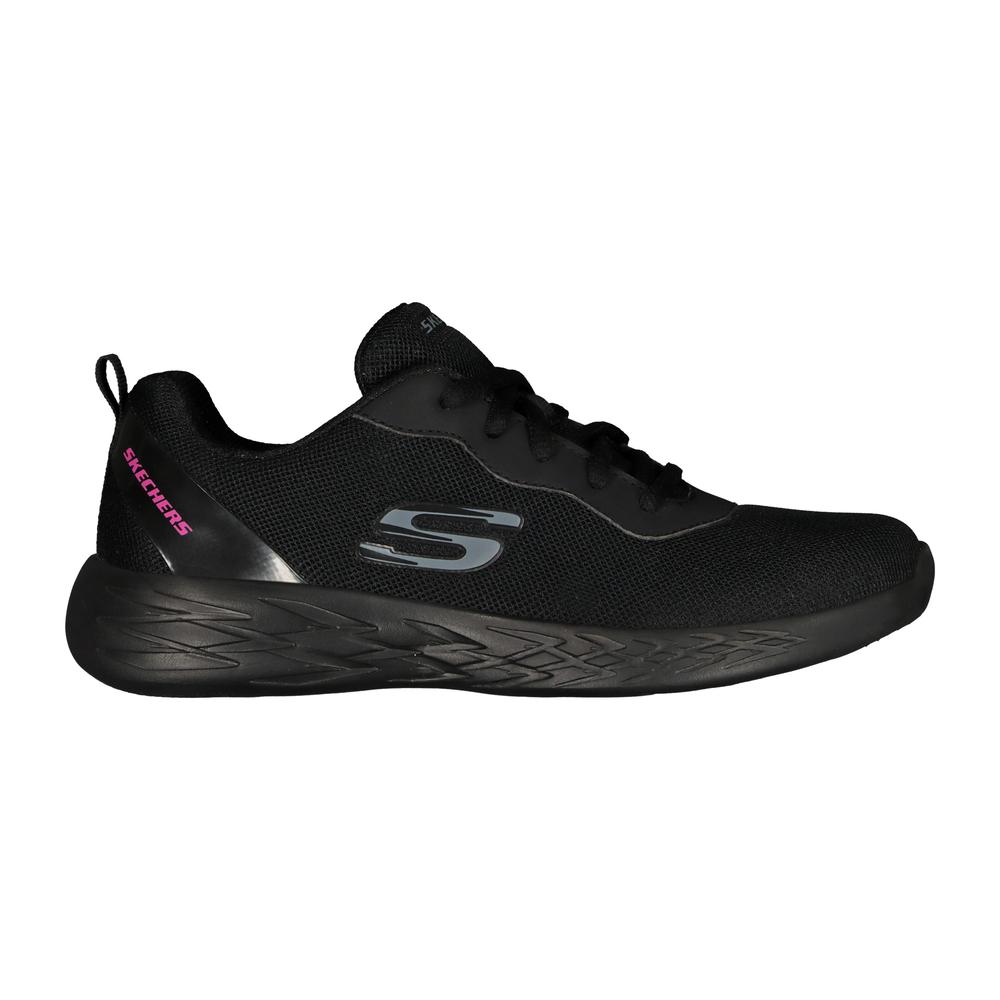 Tenis Sports Skechers Memory Foam Transpirable Negro para Niño
