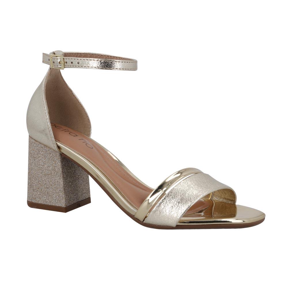 Foto 3 pulgar | Zapatillas Beira Rio Comodas Calor Formal Oficina Moda Dorado