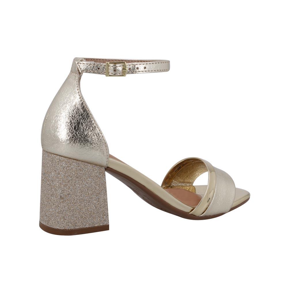 Foto 4 pulgar | Zapatillas Beira Rio Comodas Calor Formal Oficina Moda Dorado
