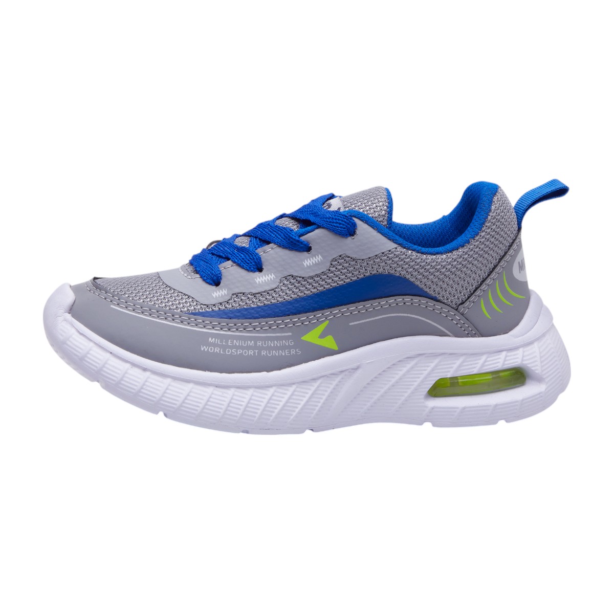 Foto 3 pulgar | Tenis Calzado Watanabe Color Gris Niños Deportivos