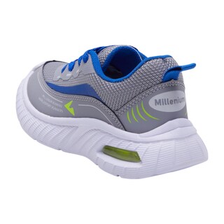 Foto 3 | Tenis Calzado Watanabe Color Gris Niños Deportivos