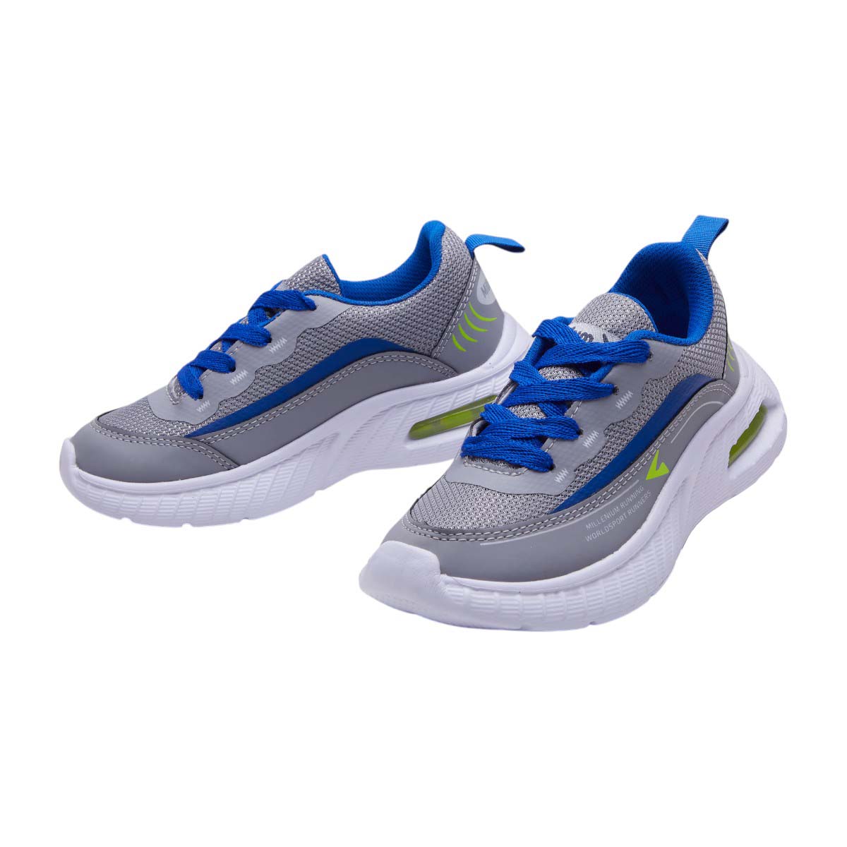 Foto 5 pulgar | Tenis Calzado Watanabe Color Gris Niños Deportivos