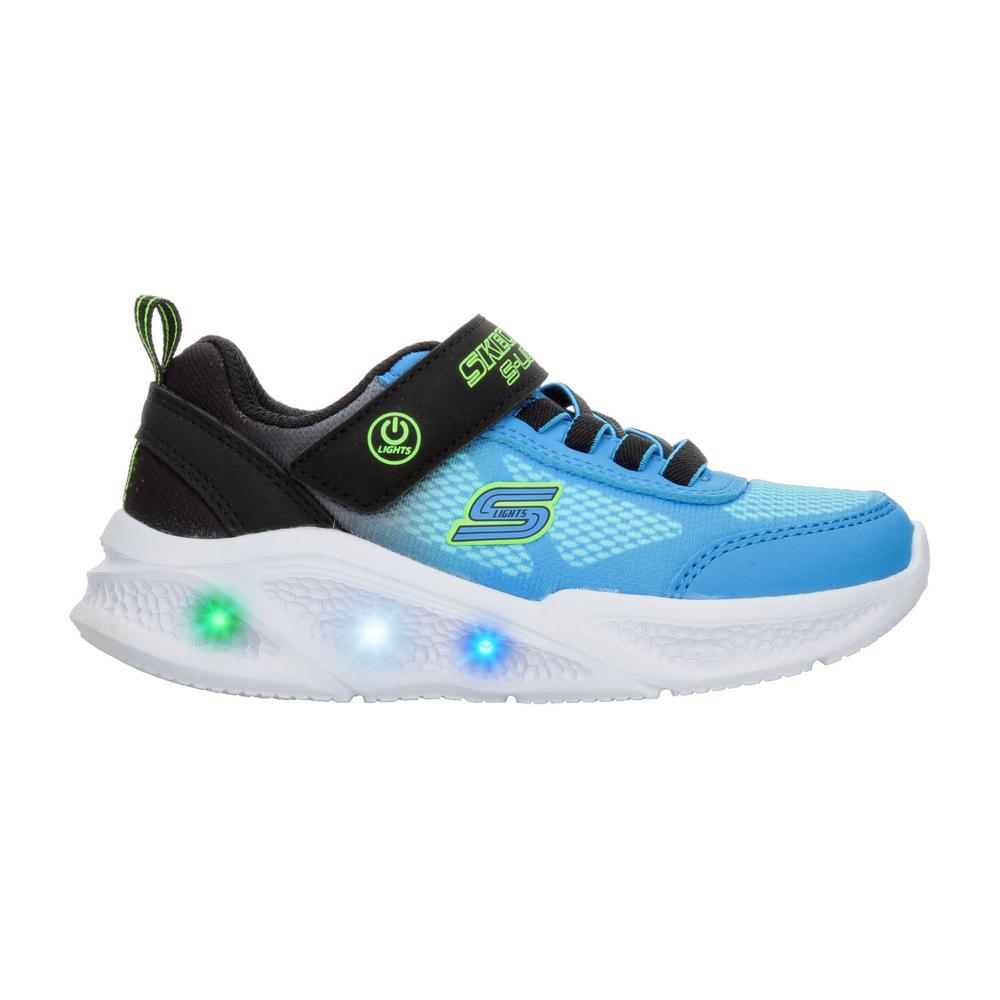 Tenis Skechers Meteor-lights Azul Para Niño T17-22 [ske1040] Azul