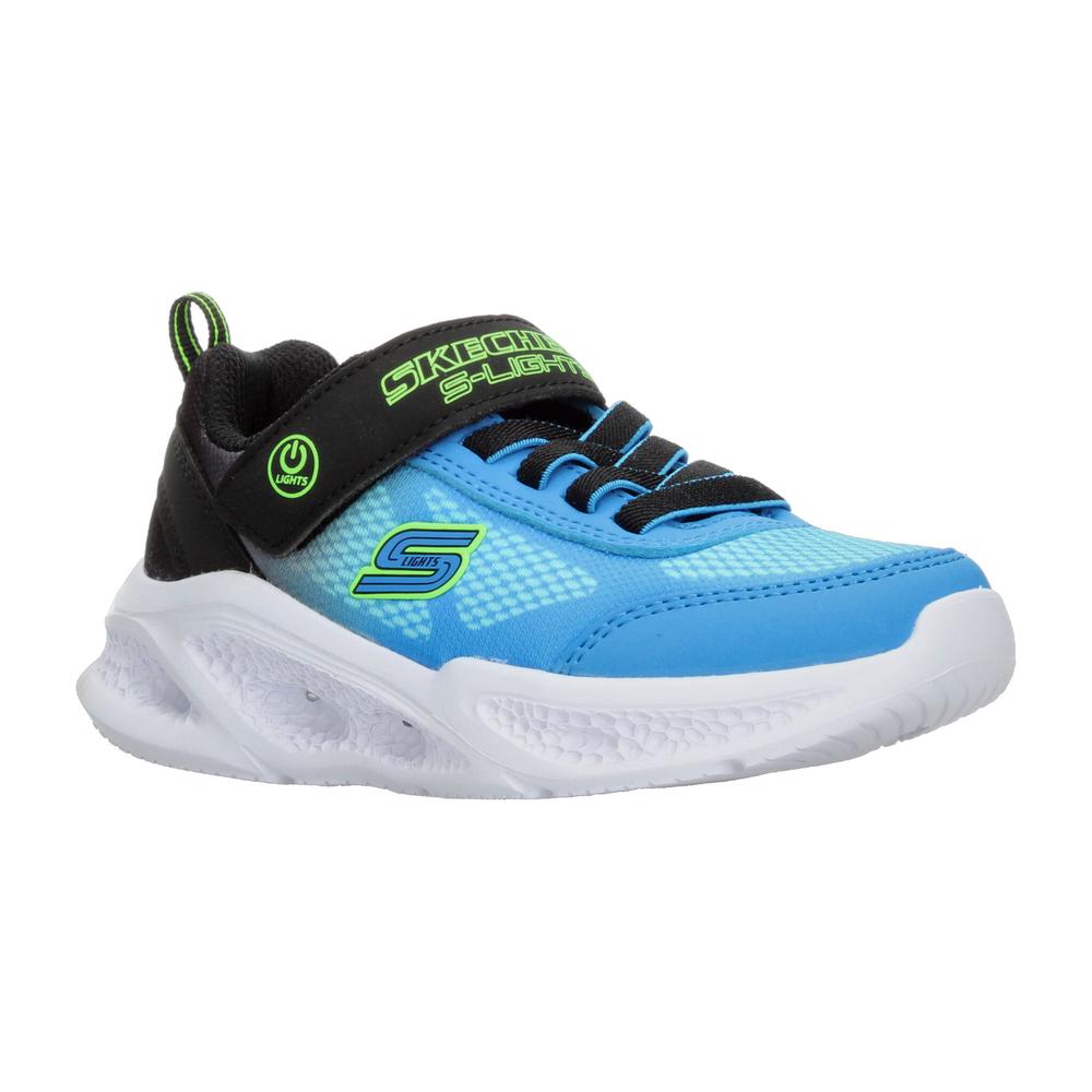 Foto 3 pulgar | Tenis Skechers Meteor-lights Azul Para Niño T17-22 [ske1040] Azul