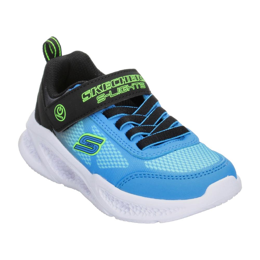 Foto 5 pulgar | Tenis Skechers Meteor-lights Azul Para Niño T17-22 [ske1040] Azul
