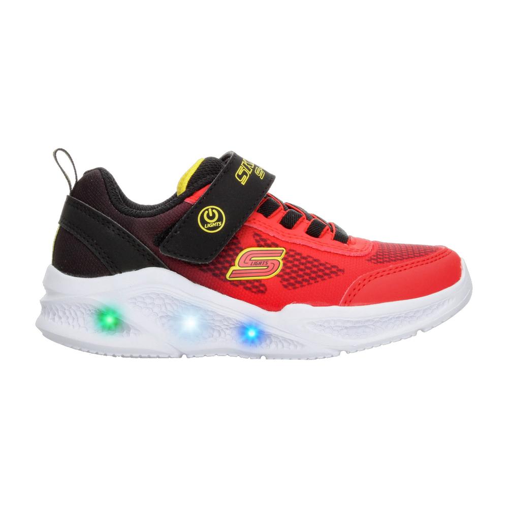 Tenis Skechers Meteor-lights Rojo Para Niño T17-22 [ske1041] Rojo