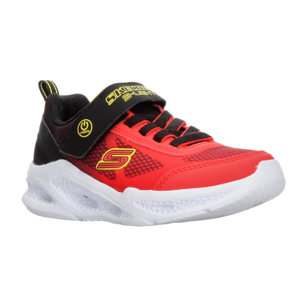 Foto 3 pulgar | Tenis Skechers Meteor-lights Rojo Para Niño T17-22 [ske1041] Rojo