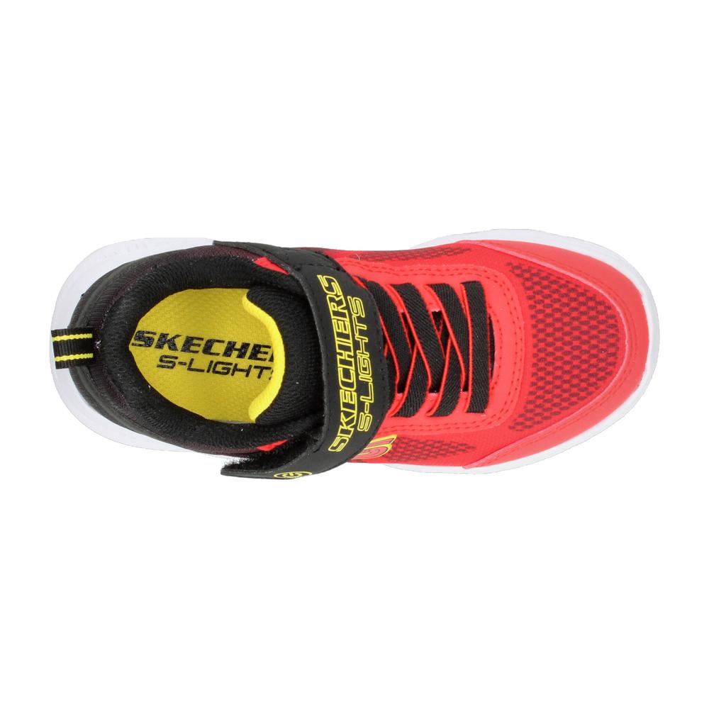 Foto 9 pulgar | Tenis Skechers Meteor-lights Rojo Para Niño T17-22 [ske1041] Rojo