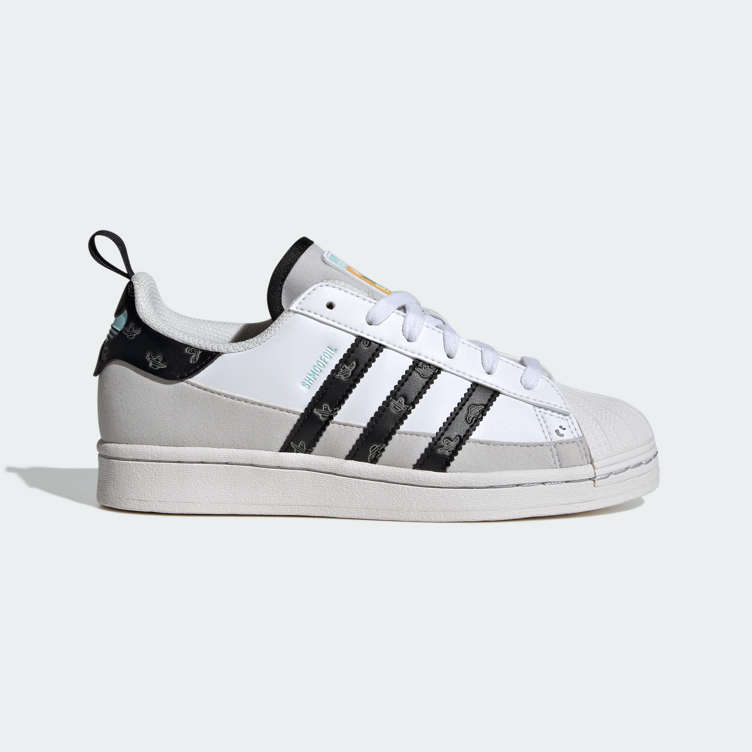 Foto 3 pulgar | Tenis Shmoofoil Superstar Kids Adidas Blanco Niños