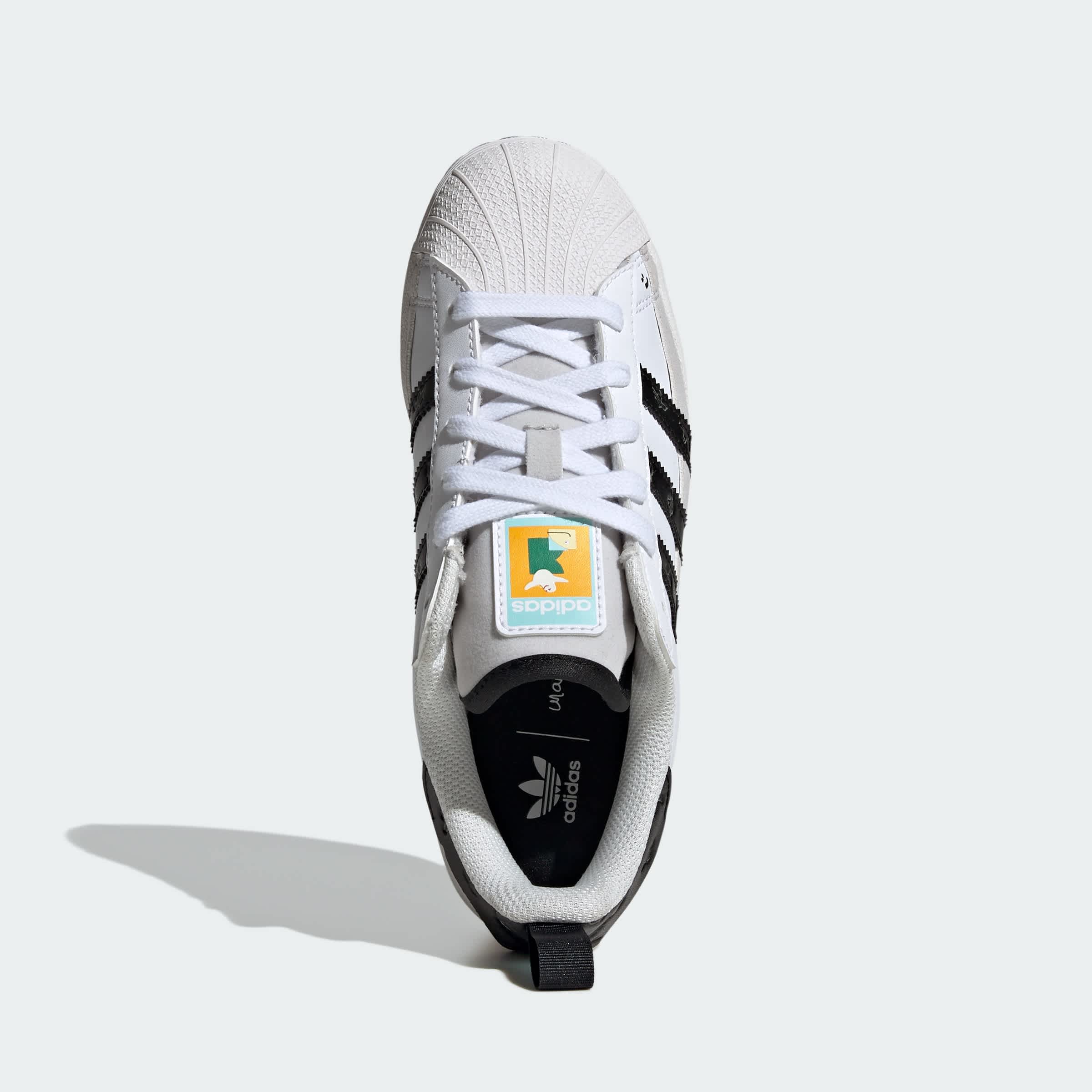 Foto 5 pulgar | Tenis Shmoofoil Superstar Kids Adidas Blanco Niños