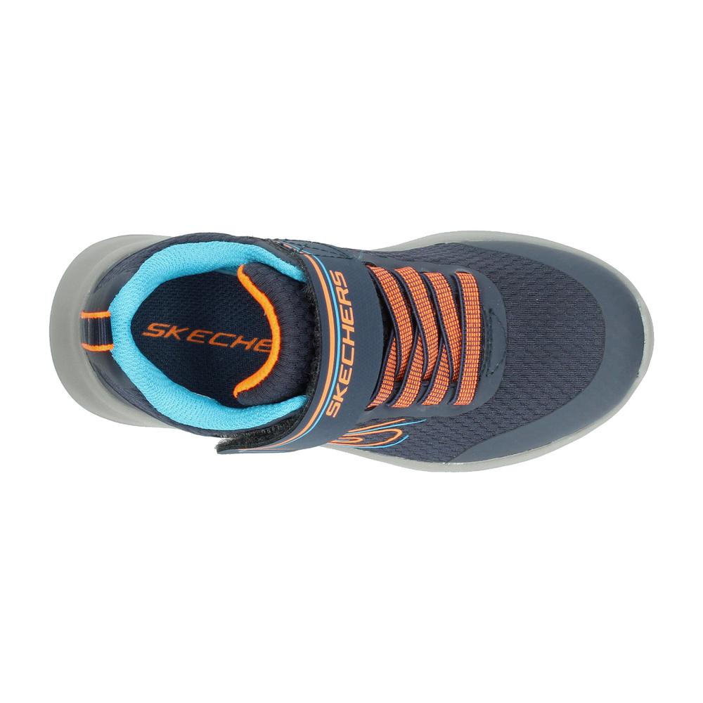 Foto 9 pulgar | Tenis Skechers Azul Para Niño T17-22 [ske1045] Azul