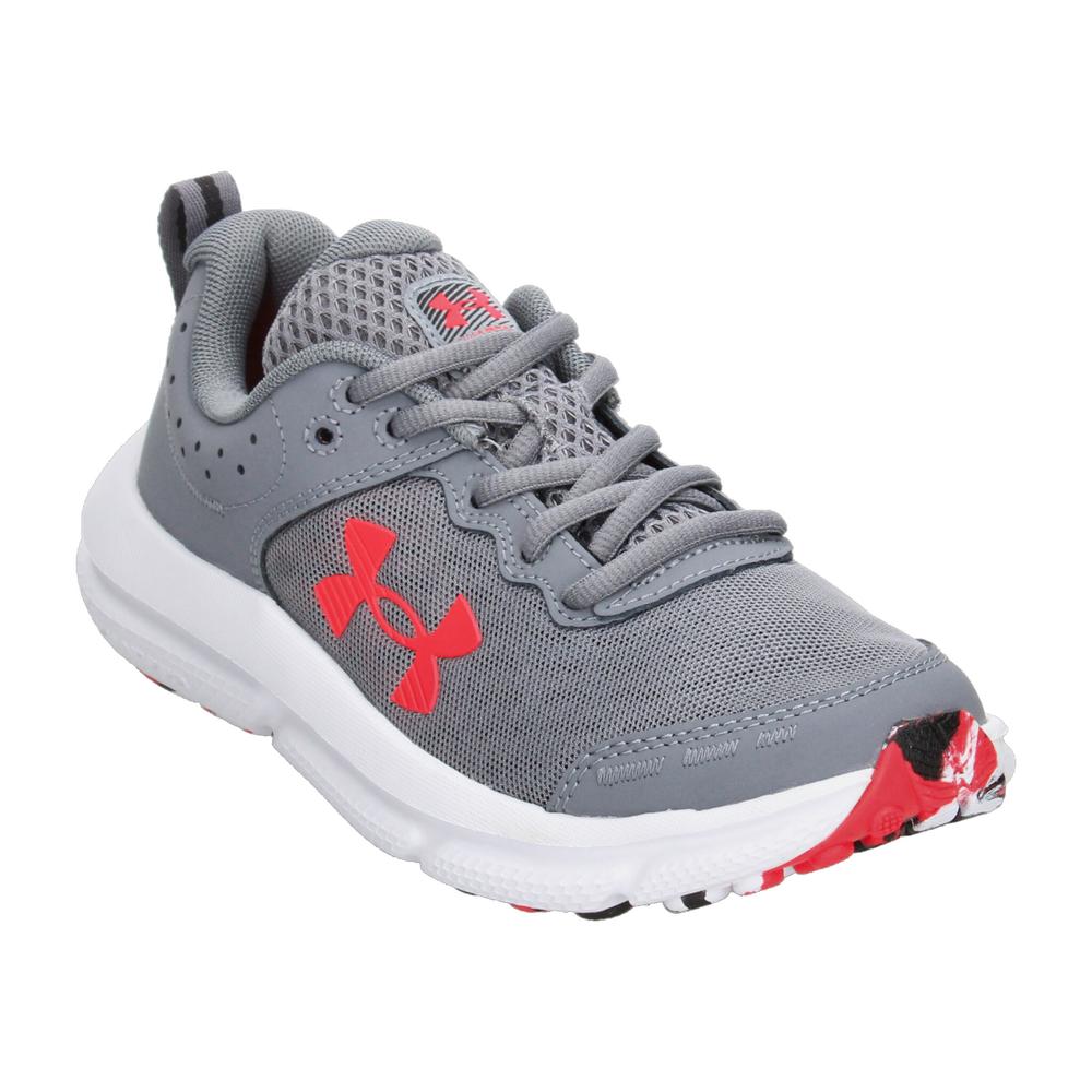 Foto 4 | Tenis Under Armour Assert 10 Gris Para Niño T22-25 [und86] Gris