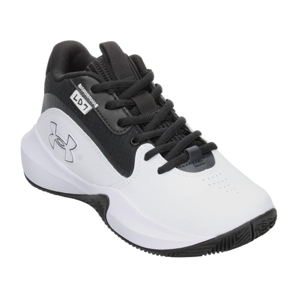 Foto 5 pulgar | Tenis Under Armour Lockdown 7 Blanco Para Niño T22-25[und81] Blanco