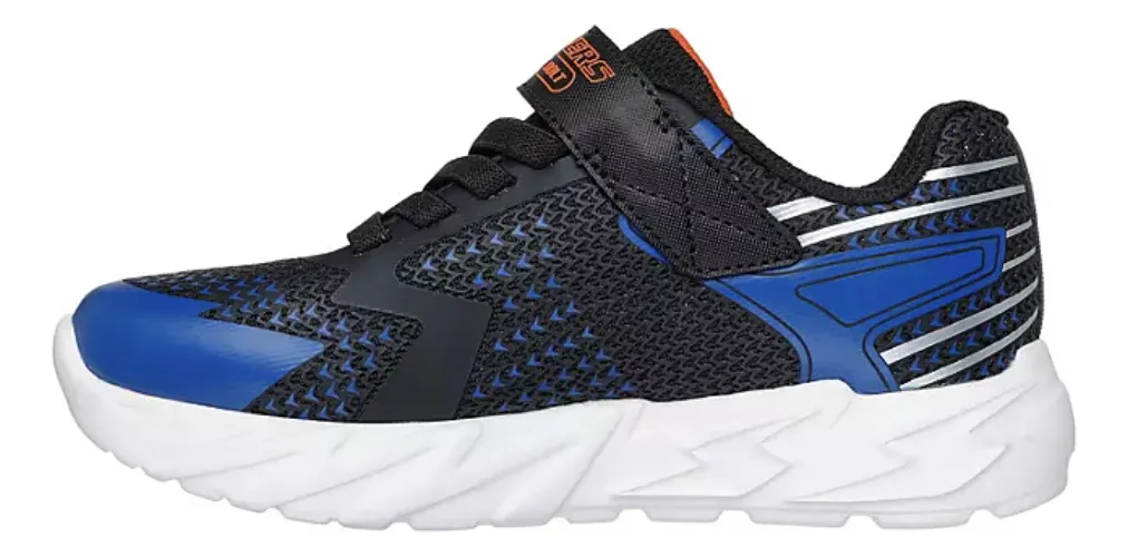 Foto 3 | Skechers Zapatillas Deportivas Para Niños, Modelo Flex-glow Bolt Con Luces, Diseño Divertido Y Cómodo En Negro/azul