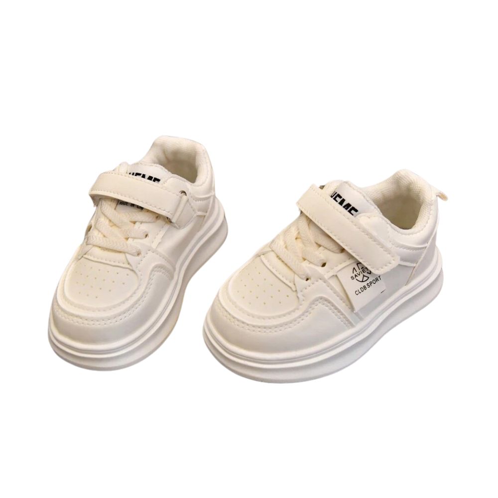Foto 5 pulgar | Tenis Infantil Denali Urbanplay Kids Blanco Cómodos Resistentes Con Velcro