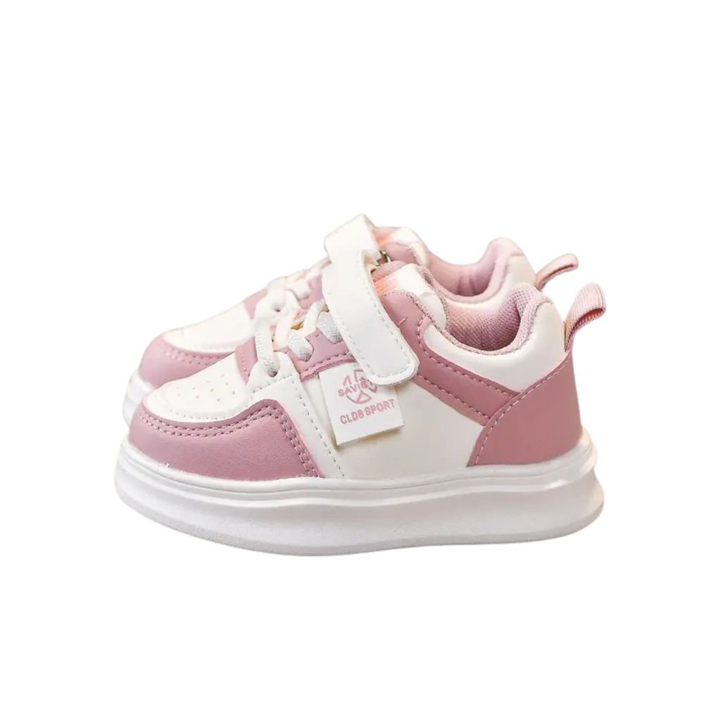 Foto 4 pulgar | Tenis Infantil Denali Urbanplay Kids Rosa Cómodos Resistentes Con Velcro