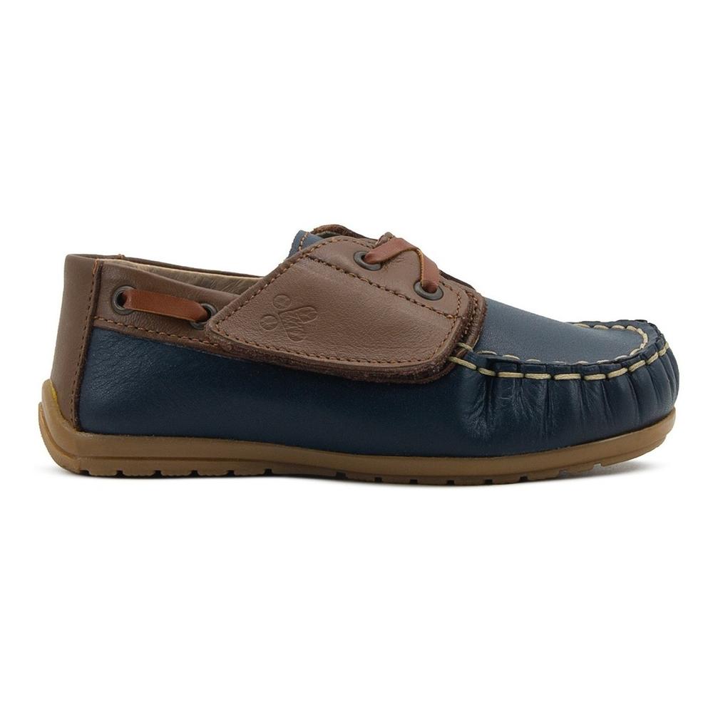 Foto 1 | Zapatito Mocasin Niño Karsten Piel Soporte Arco 12-17 Azul Marino