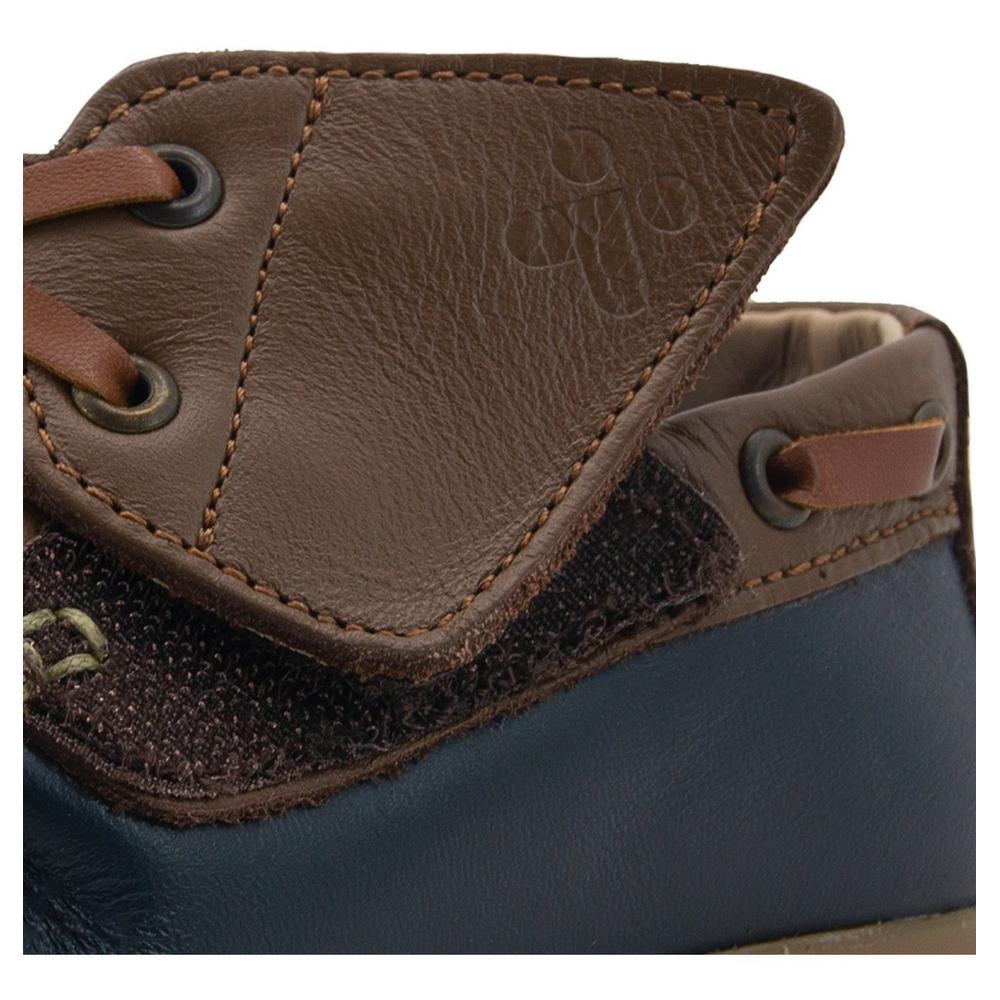 Foto 7 pulgar | Zapatito Mocasin Niño Karsten Piel Soporte Arco 12-17 Azul Marino