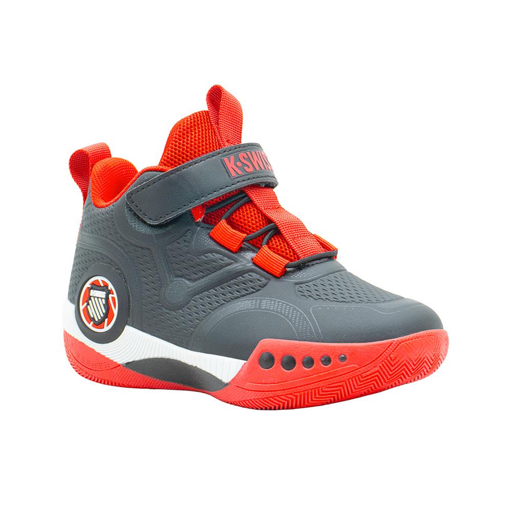Foto 2 pulgar | Tenis Para Niño K-swiss  Deportivo Basket Color Negro Rojo Multicolor