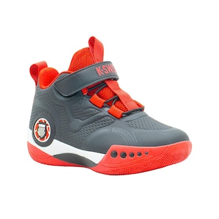 Foto 1 | Tenis Para Niño K-swiss Deportivo Basket Color Negro Rojo Multicolor