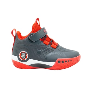 Foto 3 | Tenis Para Niño K-swiss Deportivo Basket Color Negro Rojo Multicolor