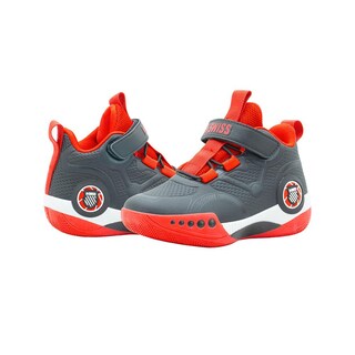 Foto 5 | Tenis Para Niño K-swiss Deportivo Basket Color Negro Rojo Multicolor
