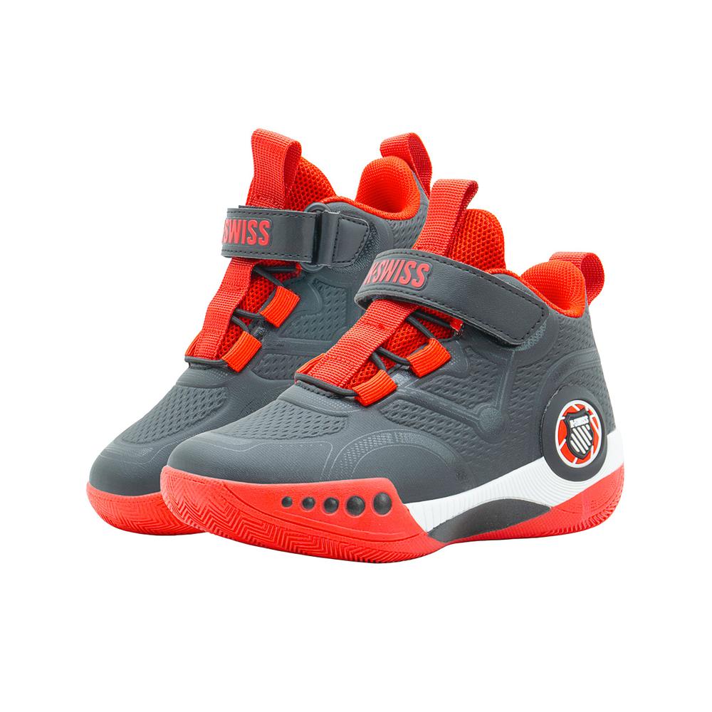 Foto 7 pulgar | Tenis Para Niño K-swiss  Deportivo Basket Color Negro Rojo Multicolor