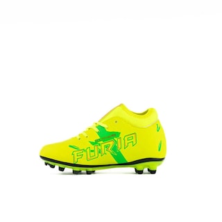 Foto 2 | Tenis Zapato Futbol Soccer Taquete Infantil Furia Modelo 108 Amarillo