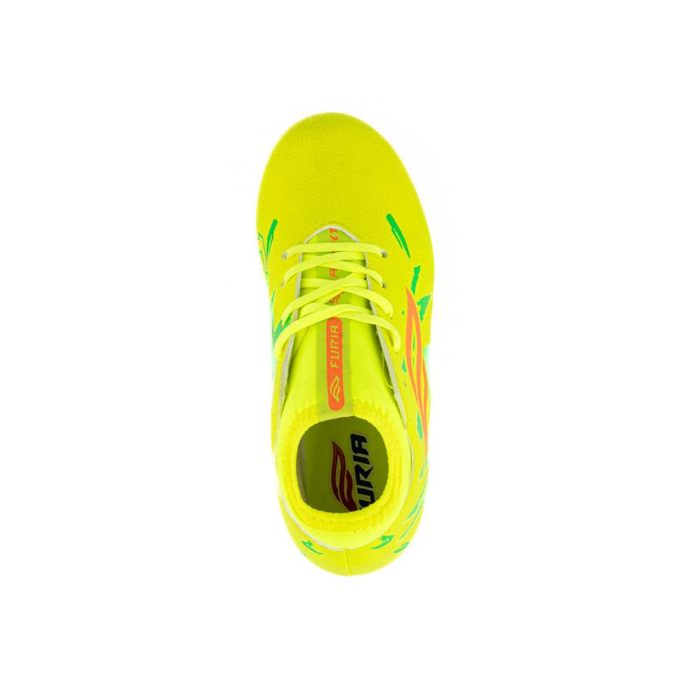 Foto 6 pulgar | Tenis Zapato Futbol Soccer Taquete Infantil Furia Modelo 108 Amarillo
