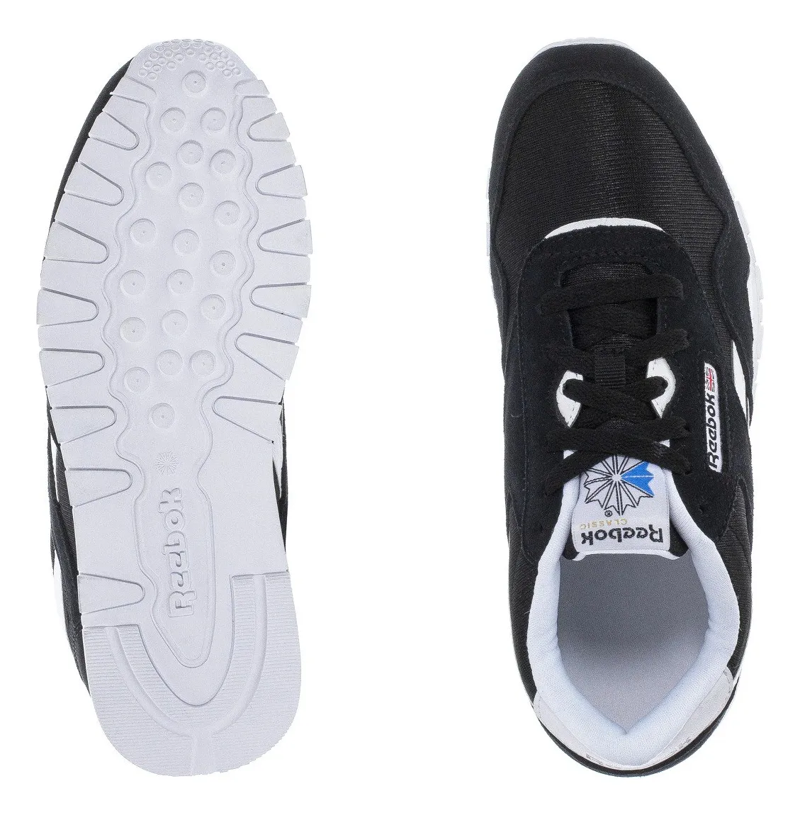 Foto 6 pulgar | Tenis Reebok Clasicos Nailon Color Negro Deportivos Comodos Para Niños - Original