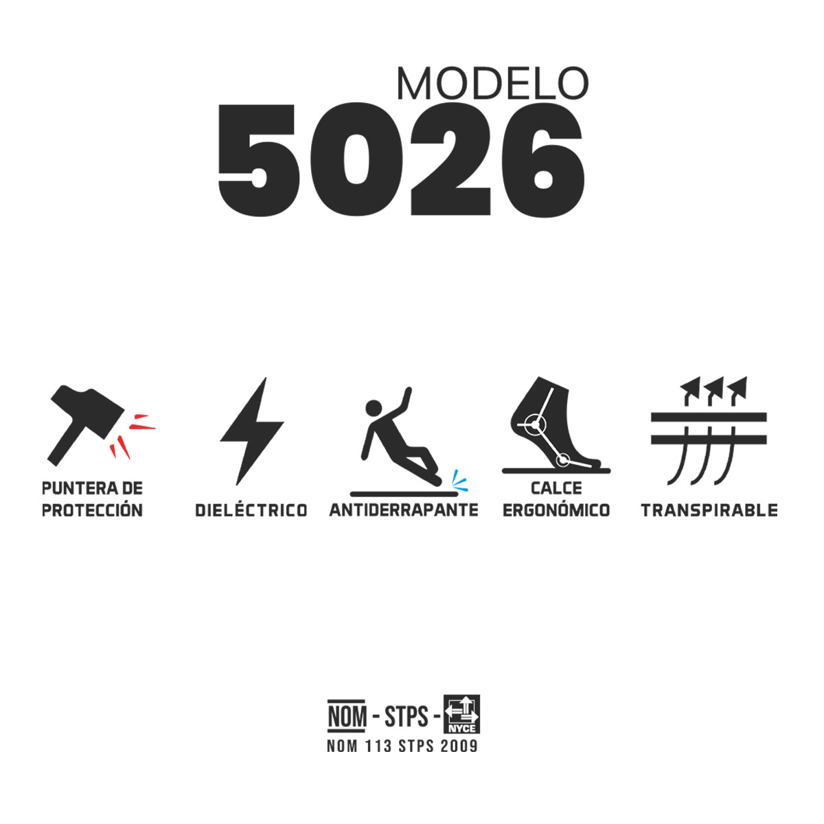 Foto 9 pulgar | Bota Seguridad Mujer Armada 5026 Casquillo Dieléctrica